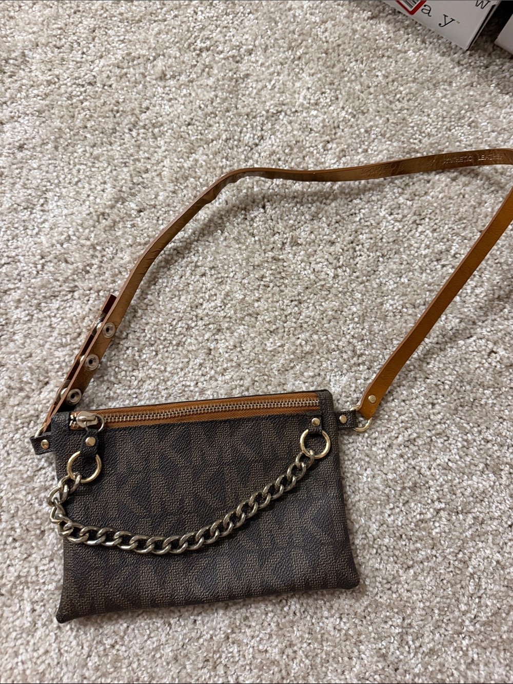 Michael Kors Women’s Brown Chain belt Bag